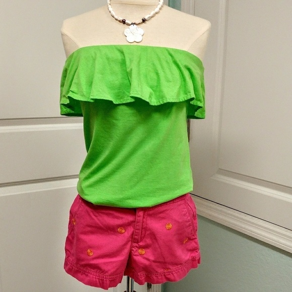 Lilly Pulitzer Embroidered Sun Shorts 0 - Picture 3 of 7